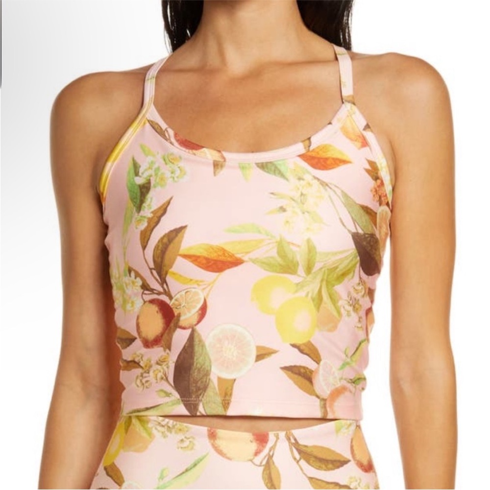 Beyond Yoga Slim Racerback Top Pink Lemonade